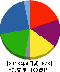 神島化学工業 貸借対照表 2016年4月期 神島化学工業 貸借対照表 2016年4月期