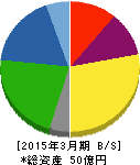 ジャニス工業 貸借対照表 2015年3月期 ジャニス工業 貸借対照表 2015年3月期