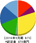 ホソカワミクロン 貸借対照表 2016年9月期 ホソカワミクロン 貸借対照表 2016年9月期