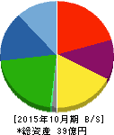 ベルグアース 貸借対照表 2015年10月期 ベルグアース 貸借対照表 2015年10月期