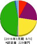 秩父鉄道 貸借対照表 2016年3月期 秩父鉄道 貸借対照表 2016年3月期