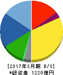 中国塗料 貸借対照表 2017年3月期 中国塗料 貸借対照表 2017年3月期