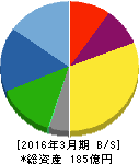 アサヒペン 貸借対照表 2016年3月期 アサヒペン 貸借対照表 2016年3月期
