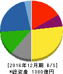 サカタインクス 貸借対照表 2016年12月期 サカタインクス 貸借対照表 2016年12月期