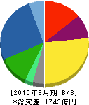 美津濃 貸借対照表 2015年3月期 美津濃 貸借対照表 2015年3月期