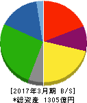 中越パルプ工業 貸借対照表 2017年3月期 中越パルプ工業 貸借対照表 2017年3月期