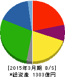 中越パルプ工業 貸借対照表 2015年3月期 中越パルプ工業 貸借対照表 2015年3月期