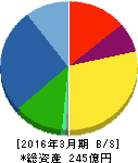 東洋機械金属 貸借対照表 2016年3月期 東洋機械金属 貸借対照表 2016年3月期