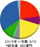 北興化学工業 貸借対照表 2015年11月期 北興化学工業 貸借対照表 2015年11月期