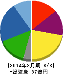 東京コスモス電機 貸借対照表 2014年3月期 東京コスモス電機 貸借対照表 2014年3月期