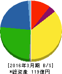 パウダーテック 貸借対照表 2016年3月期 パウダーテック 貸借対照表 2016年3月期
