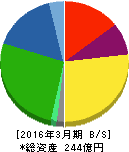 ニッポン高度紙工業 貸借対照表 2016年3月期 ニッポン高度紙工業 貸借対照表 2016年3月期