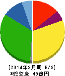 日本フォームサービス 貸借対照表 2014年9月期 日本フォームサービス 貸借対照表 2014年9月期