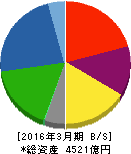 日本軽金属ホールディングス 貸借対照表 2016年3月期 日本軽金属ホールディングス 貸借対照表 2016年3月期