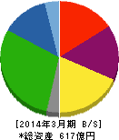 ニッピ 貸借対照表 2014年3月期 ニッピ 貸借対照表 2014年3月期