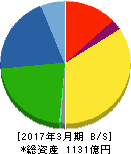 ジェイエスピー 貸借対照表 2017年3月期 ジェイエスピー 貸借対照表 2017年3月期