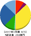 ペガサスミシン製造 貸借対照表 2017年3月期 ペガサスミシン製造 貸借対照表 2017年3月期
