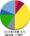 東洋ドライルーブ 貸借対照表 2016年6月期 東洋ドライルーブ 貸借対照表 2016年6月期