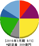 ウチヤマホールディングス 貸借対照表 2016年3月期 ウチヤマホールディングス 貸借対照表 2016年3月期