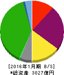 東京ドーム 貸借対照表 2016年1月期 東京ドーム 貸借対照表 2016年1月期