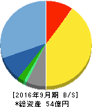 ジョルダン 貸借対照表 2016年9月期 ジョルダン 貸借対照表 2016年9月期