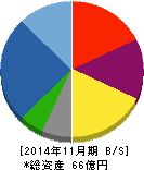 サンケイ化学 貸借対照表 2014年11月期 サンケイ化学 貸借対照表 2014年11月期