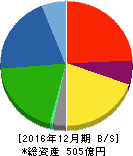 日華化学 貸借対照表 2016年12月期 日華化学 貸借対照表 2016年12月期