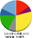 日住サービス 貸借対照表 2016年12月期 日住サービス 貸借対照表 2016年12月期