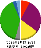 飯野海運 貸借対照表 2016年3月期 飯野海運 貸借対照表 2016年3月期