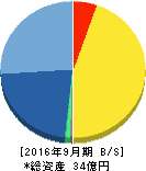 ブランジスタ 貸借対照表 2016年9月期 ブランジスタ 貸借対照表 2016年9月期