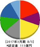 昭和化学工業 貸借対照表 2017年3月期 昭和化学工業 貸借対照表 2017年3月期