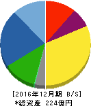 共和電業 貸借対照表 2016年12月期 共和電業 貸借対照表 2016年12月期