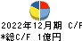 日本アイ・エス・ケイ キャッシュフロー計算書 2022年12月期