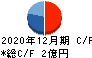 ノムラシステムコーポレーション キャッシュフロー計算書 2020年12月期