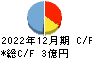 Ｃ＆Ｇシステムズ キャッシュフロー計算書 2022年12月期