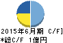 バリューデザイン キャッシュフロー計算書 2015年6月期 バリューデザイン キャッシュフロー計算書 2015年6月期