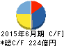アルペン キャッシュフロー計算書 2015年6月期 アルペン キャッシュフロー計算書 2015年6月期