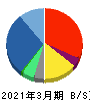 ティーガイア 貸借対照表 2021年3月期