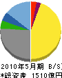 東京スタイル 貸借対照表 2010年5月期