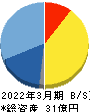 ネットイヤーグループ 貸借対照表 2022年3月期