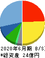 日本情報クリエイト 貸借対照表 2020年6月期