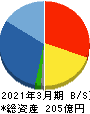 ディーブイエックス 貸借対照表 2021年3月期 ディーブイエックス 貸借対照表 2021年3月期