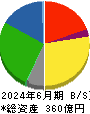 ロジネットジャパン 貸借対照表 2024年6月期