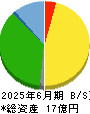 ＲＩＳＥ 貸借対照表 2025年6月期