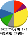 協立情報通信 貸借対照表 2022年6月期