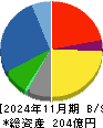 トレジャー・ファクトリー 貸借対照表 2024年11月期