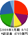 日本軽金属 貸借対照表 2009年3月期 日本軽金属 貸借対照表 2009年3月期