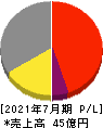 日本スキー場開発 損益計算書 2021年7月期 日本スキー場開発 損益計算書 2021年7月期