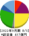 アンビスホールディングス 貸借対照表 2022年9月期