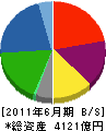 日本軽金属 貸借対照表 2011年6月期